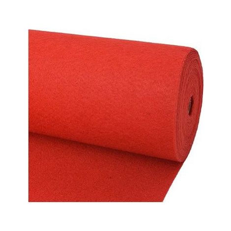Výstavný koberec hladký, 1 x 12 m, červený SHUMEE
