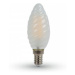 Žiarovka sviečková LED Filament E14 4W, 6400K, 400lm,  VT-1928 (V-TAC)