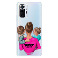 Odolné silikónové puzdro iSaprio - Super Mama - Boy and Girl - Xiaomi Redmi Note 10 Pro