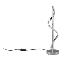LED stolová lampa v lesklo striebornej farbe (výška 56 cm) Isabel – Trio
