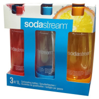 SODASTREAM Fľaša Tripack 1l Orange/Red/Blue