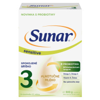 SUNAR Sensitive 3, batoľacie mlieko 500 g