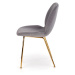 HALMAR K381 jedálenská stolička sivá / zlatá