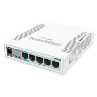 MIKROTIK RouterBOARD 260GS  5-port Gigabit smart switch + 1x SFP (SwitchOS, plastic case + zdroj