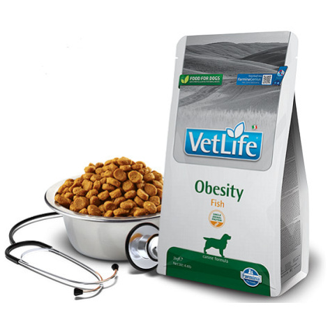 Farmina Vet Life dog obesity fish - kompletné dietetické krmivo pre dospelé psy 2kg