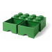 LEGO® úložný box 8 - so zásuvkami zelená 250 x 500 x 180 mm
