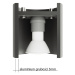 Čierne stropné svietidlo s kovovým tienidlom Vulco – Nice Lamps