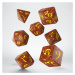 Q-Workshop Classic RPG Dice Set (7 dice) karamelová / žlutá