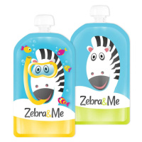 Zebra&Me kapsičky na opakované použitie 2ks - Potápač - zebra