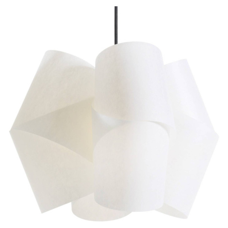 Závesná lampa Julii, bielo-antracitová, Ø 54 cm Domus