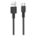 Nabíjací a dátový kábel USB, USB Type-C, 100 cm, 2000 mA, s ochranou proti rozbitiu, rýchle nabí