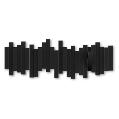 Čierny plastový nástenný vešiak Sticks - Umbra