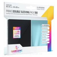 Gamegenic Obaly na karty Gamegenic DOUBLE PACK Clear/Black - 2x100 ks