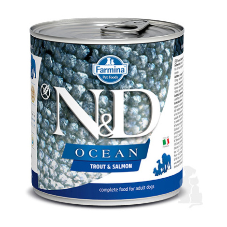 N&D DOG OCEAN Adult Trout & Salmon 285g + Množstevná zľava 1+1 zadarmo