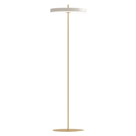 Biela LED stojacia lampa so stmievačom s kovovým tienidlom (výška  151 cm) Asteria Floor – UMAGE