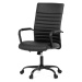 AUTRONIC KA-V306 BK Kancelářská židle, černá ekokůže, houpací mech, kolečka pro tvrdé podlahy, č