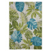 Kusový koberec Flair 105617 Tropical Leaves Turqouise Green – na ven i na doma - 120x180 cm Hans