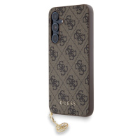 Guess 4G Charm Zadný Kryt pre Samsung Galaxy A55 Brown