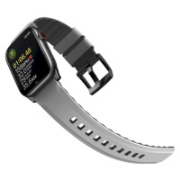 UNIQ Linus AiroSoft silikónový remienok Apple Watch 41/40/38mm sivý