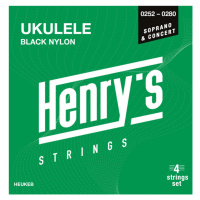 Henry's HEUKEB Black Nylon - UKULELE Soprán / Koncert