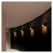 Čierne LED nástenné svietidlo Heybe – Opviq lights