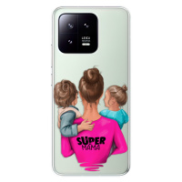 Odolné silikónové puzdro iSaprio - Super Mama - Boy and Girl - Xiaomi 13