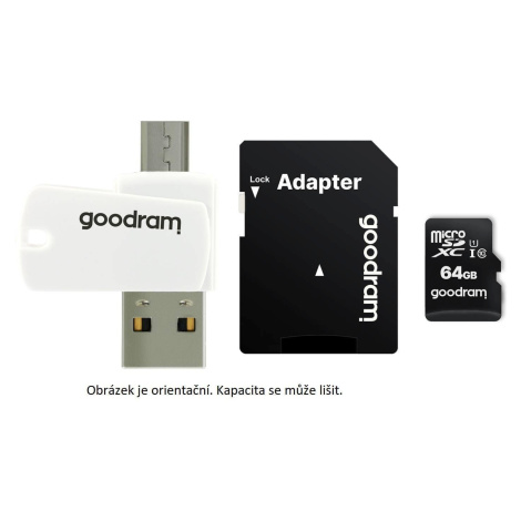 Karta GOODRAM microSDHC 32GB M1A4 All-in-one (R:100/W:10 MB/s), UHS-I Class 10, U1 + adaptér + č