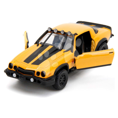 Autíčko Chevrolet Camaro 1977 Bumblebee Transformers T7 Jada kovové s otvárateľnými dverami 1:32