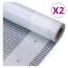 vidaXL Celty Leno 2ks 260 g/m² 3x10 m biele