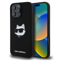 Karl Lagerfeld Liquid Silicone Chúpette Head MagSafe kryt iPhone 16 Pro Max čierny