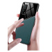 Samsung Galaxy A03s SM-A037F, silikónové puzdro, zadná strana z kože a plexiskla, stredne odolné