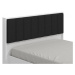 Študentská posteľ 90x200 geralt - biela/čierna