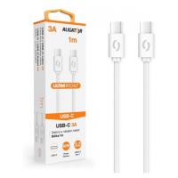 ALIGATOR Dátový kábel POWER 3A, USB-C/USB-C, biely