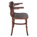 Hnedá jedálenská stolička z brestového dreva Montmartre – Antic Line