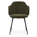 Zelené menčestrové jedálenské stoličky v súprave 2 ks Yunia – Kave Home