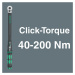 WERA Sada Momentový kľúč 1/2" Click-Torque C 3 Set 1, 40-200 Nm, 13 dielna