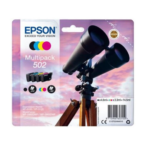 EPSON multipack 4 farby, 502 Ink, štandard