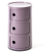 Stolík s úložným priestorom Componibili 4967, 3 úložné diely, viac farieb Farba: fialová