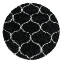 Kusový koberec Salsa Shaggy 3201 anthrazit kruh Rozmery kobercov: 160x160 (priemer) kruh