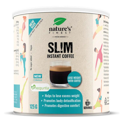 Nature's Finest Slim Coffee | Neopuntia opuncie + guarana + artyčok | Arabica slim káva pro kont