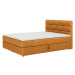 Expedo Čalúnená posteľ boxspring BETANIA + topper, 140x200, itaka 33