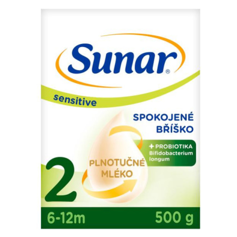 SUNAR Sensitive 2 Mlieko pokračovacie 500 g, 6m+