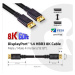 Club3D DisplayPort kábel 1.4 HBR3, 8K60Hz (M/M), čierne svorky, 4m