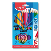 Pastelky Maped Color'Peps Strong Jumbo - 12 farieb