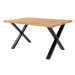 Sconto Jedálenský stôl TUELUN prírodná/čierna, šírka 140 cm