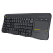 Logitech Wireless Keyboard K400 Plus bezdrôtová klávesnica CZ/SK čierna