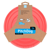 PITCHDOG Penový lietajúci disk pre psov červený 24 cm