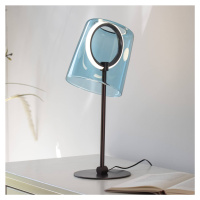 Stolná LED lampa Paul Neuhaus Zula, modrá, výška 42 cm