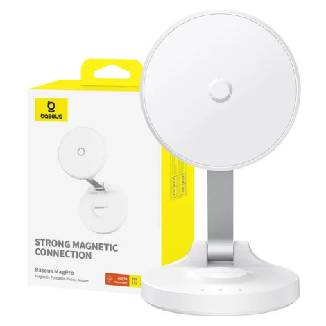 Držiak Baseus Magnetic Desktop Phone Stand MagPro self-adhesive (white)