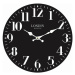 Sconto Nástenné hodiny PRINT čierna, ⌀ 34 cm